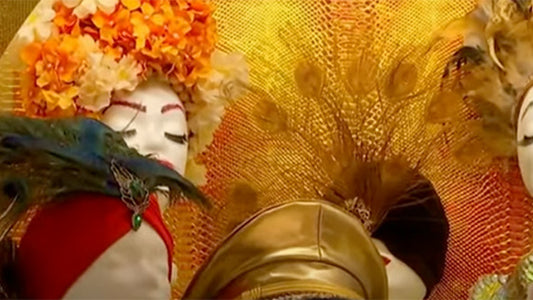 Screenshot des RBB Fernsehberichts "Der Tag" vom Januar 2024 über Elli Fatale mit Ihrem Designer Kopfschmuck
