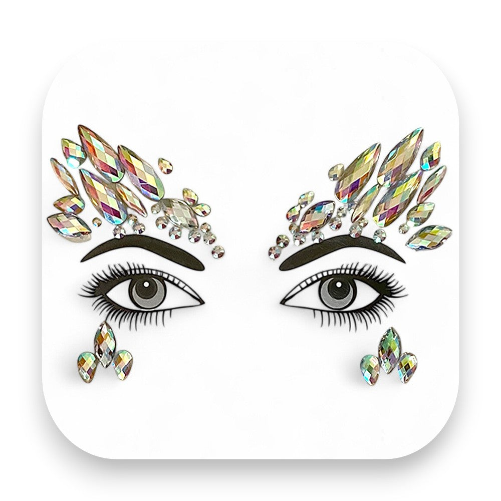 Strasssteine Crystal Diamond mit funkelndem Glanzeffekt - Strasssteine, Glitzersteine, CrystalDiamond, Make-up, Selbstklebend, Glamour, Festival, Party, Körperkunst, Beauty, Glitterimperium