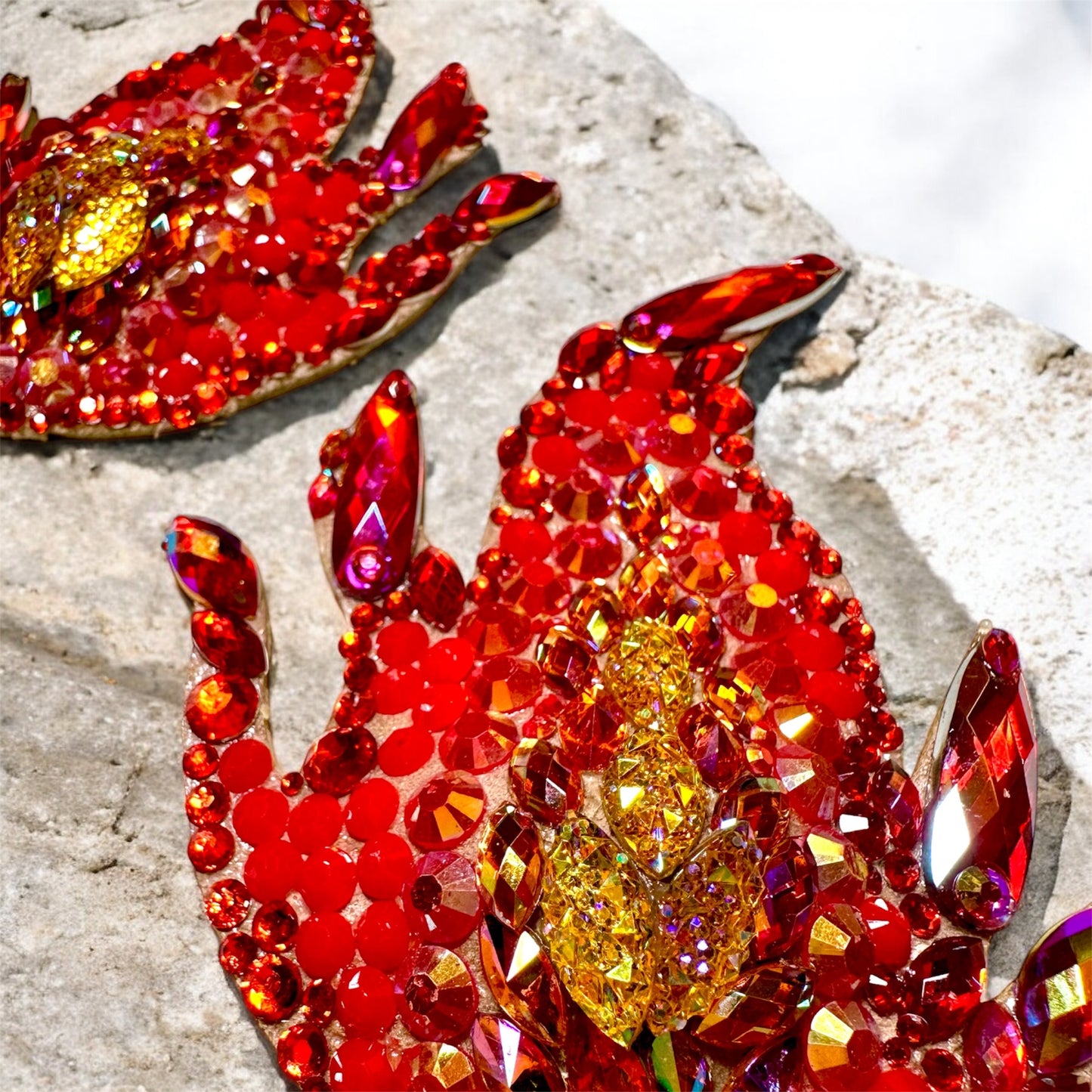 Pasties in Flammenoptik