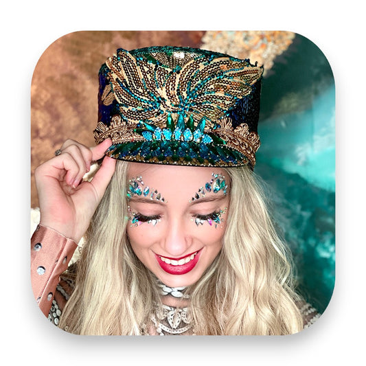 Selbstklebende Glitzersteine für Gesicht und Körper - Strasssteine, Glitzersteine, CrystalQueen, Make-up, Selbstklebend, Glamour, Festival, Party, Körperkunst, Beauty, Glitterimperium