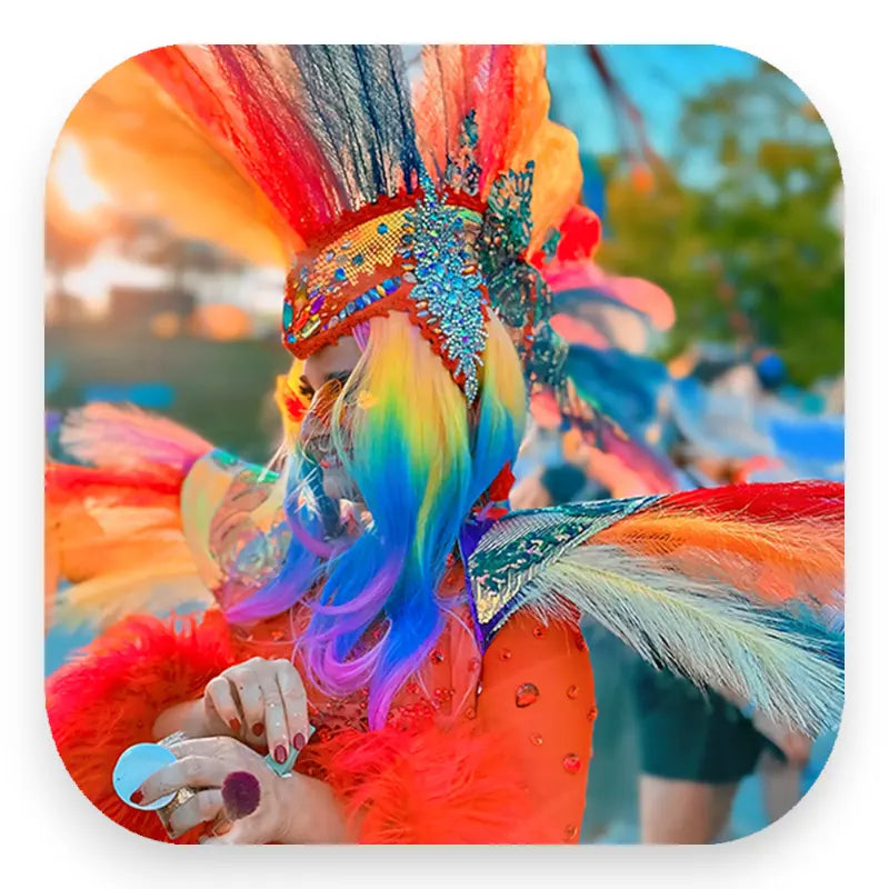 Glitterimperium Elli Fatale Walking Act mit einzigartiger Eventinszenierung mit Glitter Make-Up