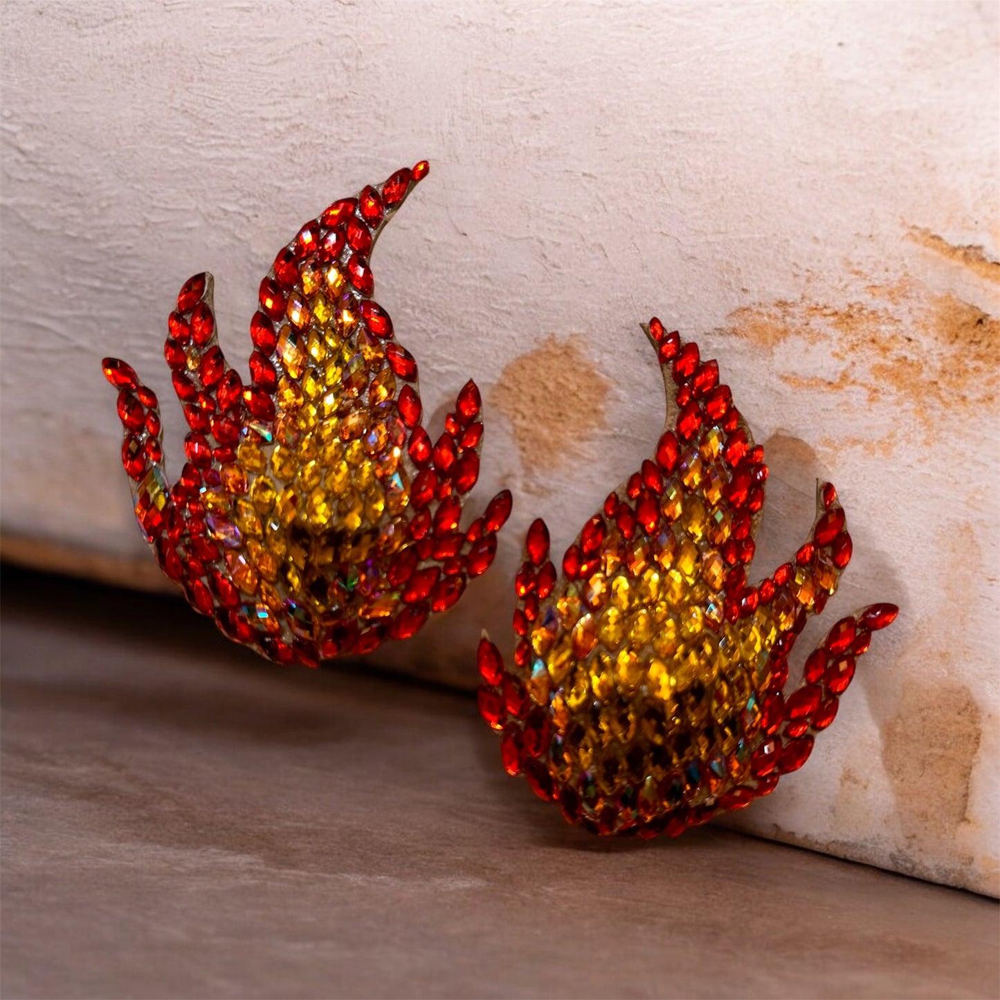 Pasties in Flammenoptik