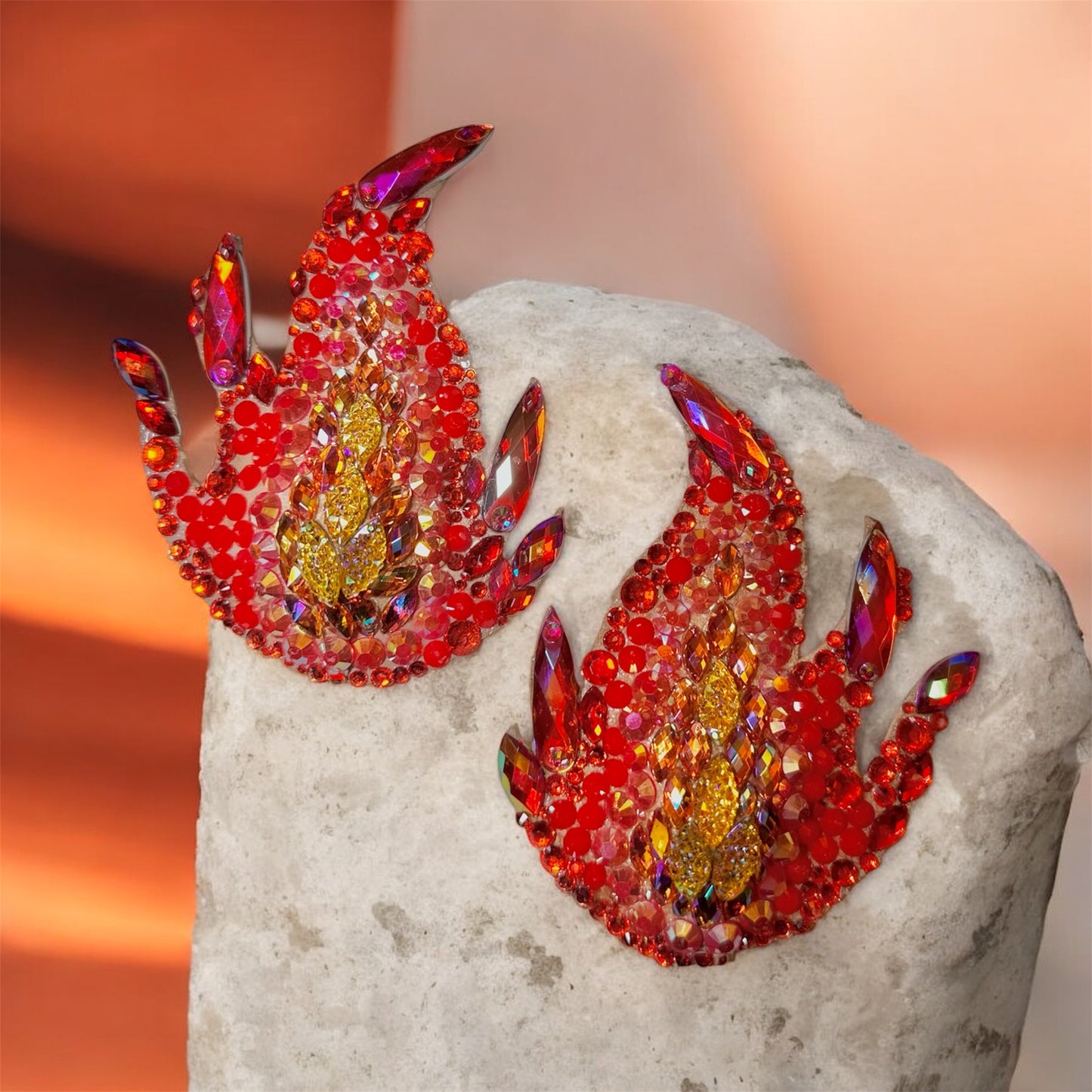 Pasties in Flammenoptik