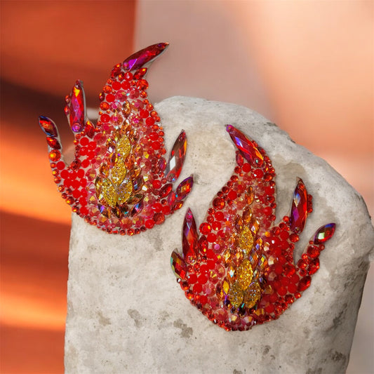 Pasties in Flammenoptik