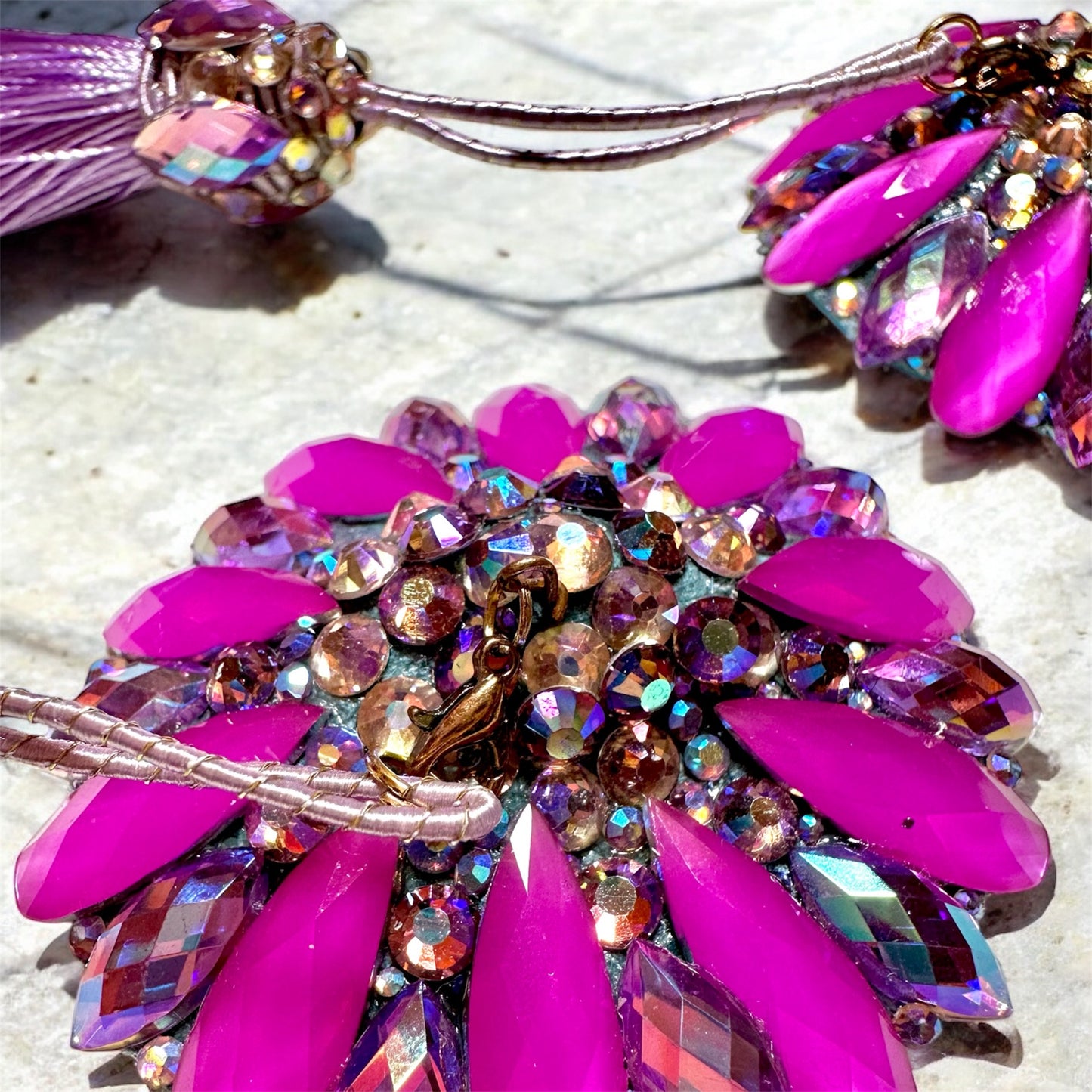 PASTIES LILA mit abnehmbaren Tassel - rund in Lila